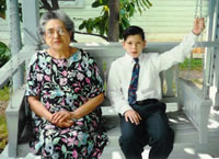 Maria and her Grandson, Sean White