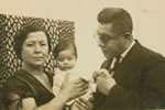 Tana with husband and daughter, Monina