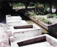 Concrete Wash-Area Alongside the River