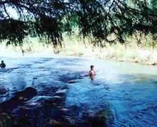 Sean Swimming in His Grandmother's River